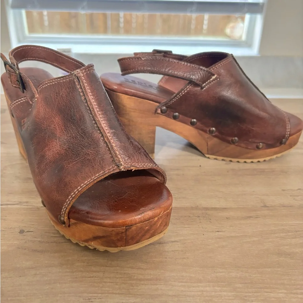 Women’s Bed Stu Marie Brown Leather Mules In Teak - Picture 10 of 16